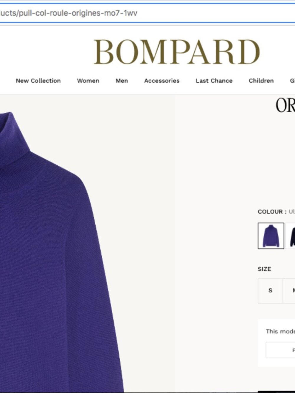 Eric Bompard Paris Purple Violet Turtleneck Cashmere Sweater S/M - Picture 9 of 12